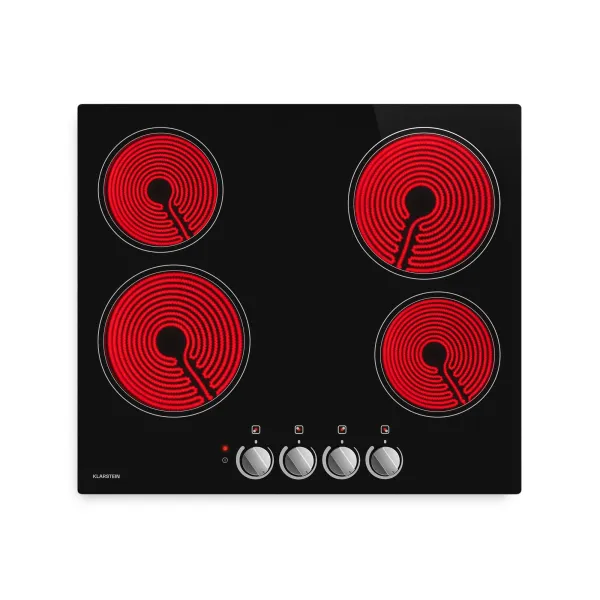 Klarstein EasyCook sklokeramická varná doska | 4 varné zóny | 6000 W | 11 výkonových stupňov | 60 cm