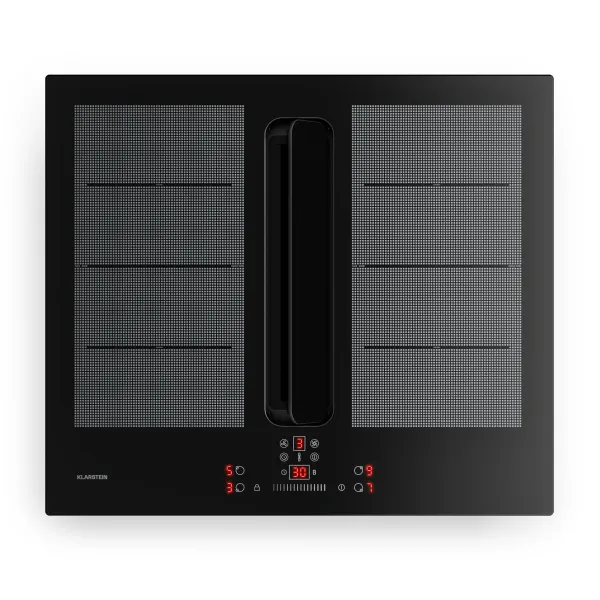 Klarstein ChefFusion indukčná varná doska s odsávačom pár | 4 varné zóny | 7200 W | 504,3 m³/h | 60 cm