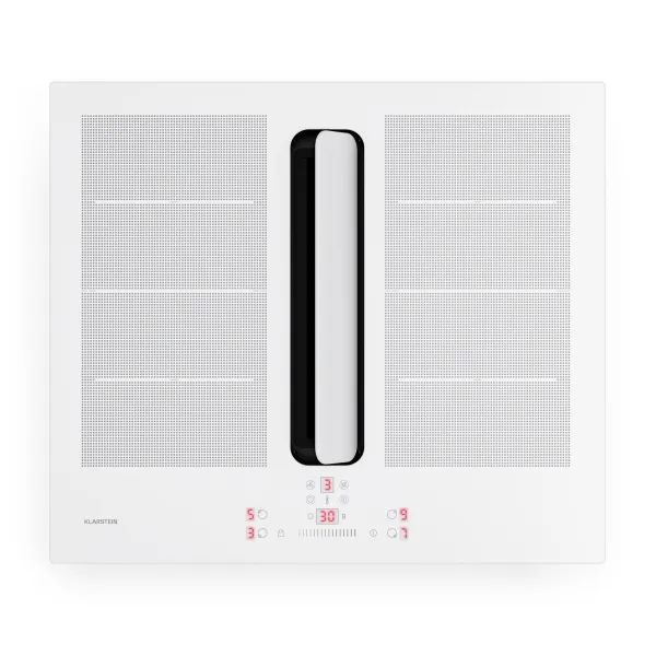 Klarstein ChefFusion indukčná varná doska s odsávačom pár | 4 varné zóny | 7200 W | 504,3 m³/h | 60 cm