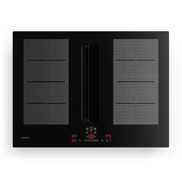 Klarstein ChefFusion indukčná varná doska s odsávačom pár | 4 varné zóny | 7200 W | 504,3 m³/h | 70 cm