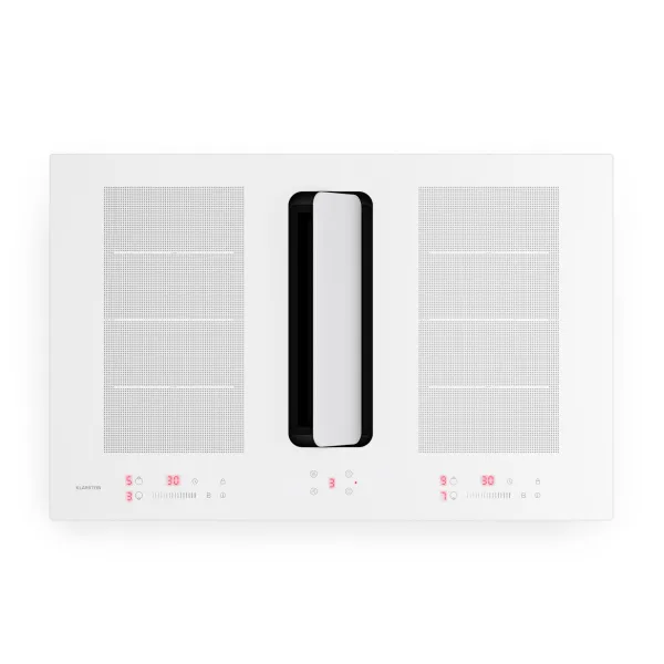 Klarstein ChefFusion indukčná varná doska s odsávačom pár | 4 varné zóny | 7200 W | 504,3 m³/h | 80 cm