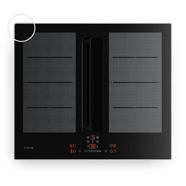 Klarstein ChefFusion indukčná varná doska s odsávačom pár | 4 varné zóny | 7200 W | 504,3 m³/h | 60 cm