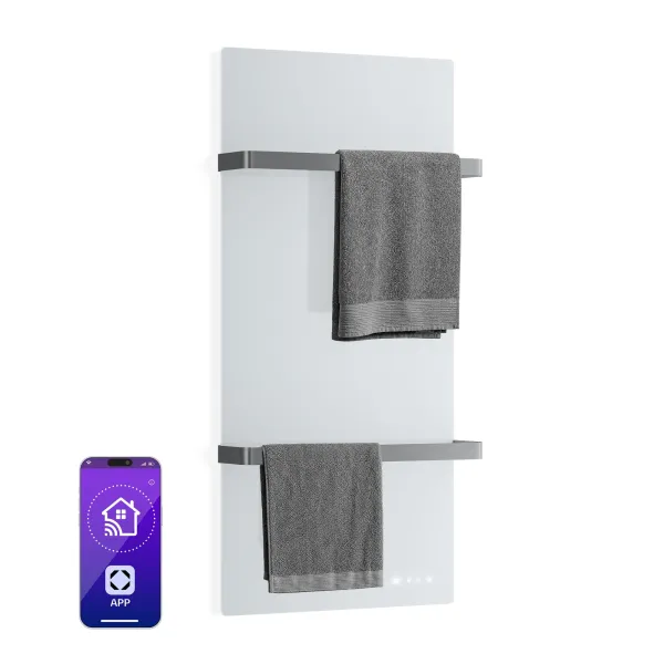 Klarstein HotSpot Crystal Smart infračervený panel | 800 W | 12 m² | Dotykové ovládanie a hlasový asistent