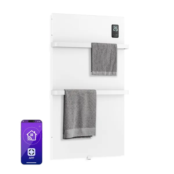 Klarstein BathRadiant Smart infračervený panel | 600 W | 10 m² | Dotykové ovládanie a hlasový asistent