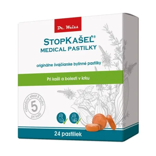 DR. WEISS Stopkašeľ medical 24 pastiliek