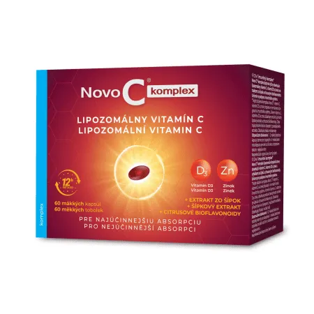 NOVO C Komplex lipozomálny vitamín C + vitamín D3 + zinok 60 kapsúl