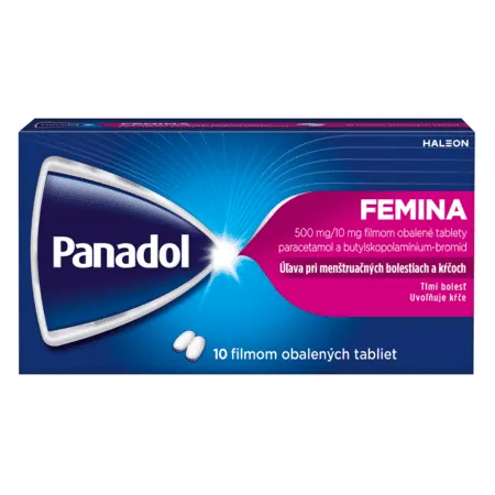 PANADOL Femina pri menštruačných bolestiach 10 tabliet