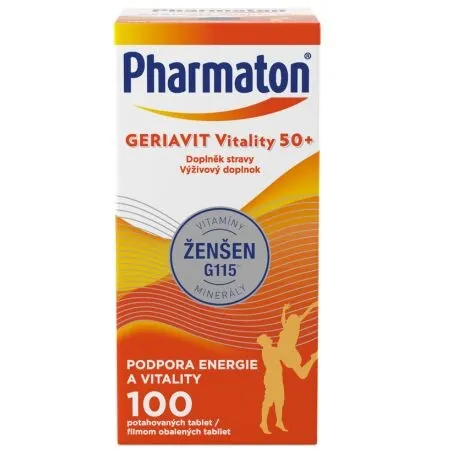 PHARMATON Geriavit vitality (50+) 100 tabliet