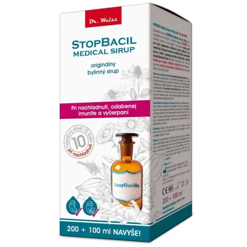 DR. WEISS Stopbacil medical sirup 200 + 100 ml ZADARMO