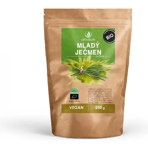 ALLNATURE Mladý jačmeň bio vegan prášok 250 g