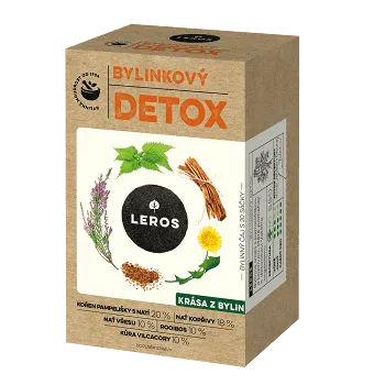 LEROS Bylinkový detox nálevové vrecká 20 x1,5 g
