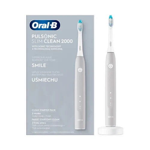 ORAL-B Pulsonic slim clean 2000 silver sonická zubná kefka 1 ks