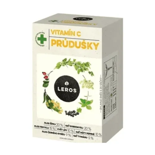 LEROS Vitamín C priedušky nálevové vrecká 30 g