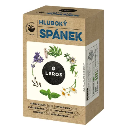 LEROS Hlboký spánok bylinný čaj 20 x 1 g