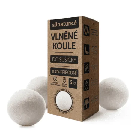 ALLNATURE Vlnené gule do sušičky 3 ks