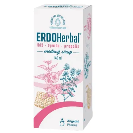 ERDOHERBAL medový sirup 140 ml