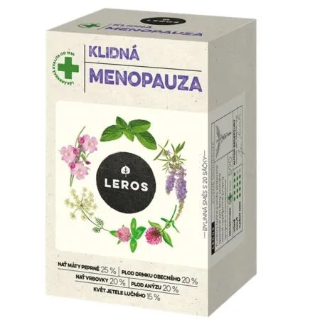 LEROS POKOJNÁ MENOPAUZA bylinný čaj, nálevové vrecká 20x1,3 g