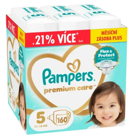 PAMPERS Premium care 5 11-16 kg 160 ks