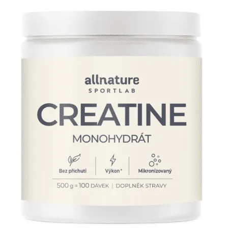ALLNATURE Sportlab creatine monohydrát prášok bez príchute 500 g