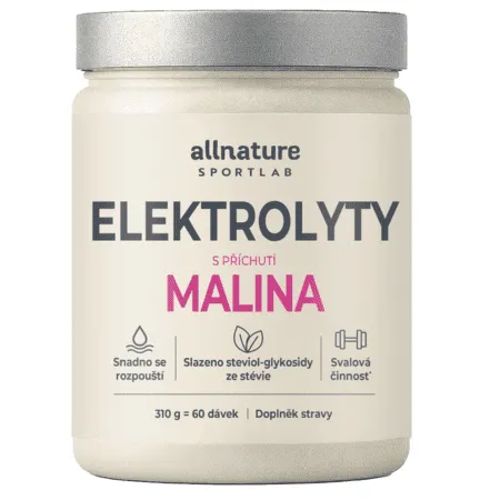 ALLNATURE Sportlab elektrolyty prášok s príchuťou malina 310 g
