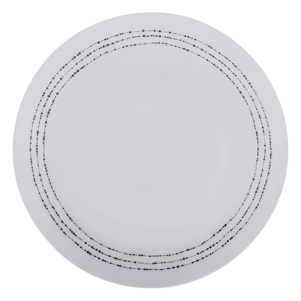 Plytký tanier 27 cm set 4 ks - Basic Dots - 490824