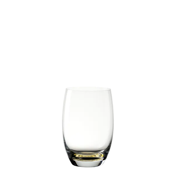 Poháre tumbler 460 ml so žltým špirálovým dnom 6 ks — Optima Glas Lunasol - 322867