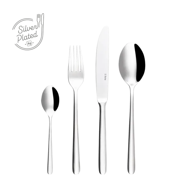 Príborový set 24 ks dezertný — Faro postriebrený - 114764