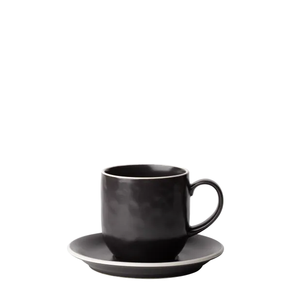 Set šálok 12 ks — Elements Yin & Yang black - W0227