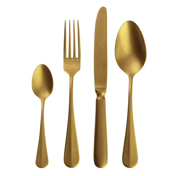Príborový set 24 ks - Baguette Vintage PVD Gold Stone Wash - 123321