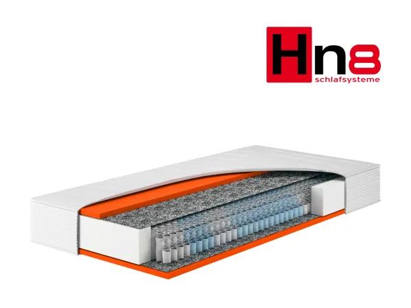 HN8 SCHLAFSYSTEME 7-zónový taštičkový matrac „Dynamic TFK“ s hybridnou penou. (H2, 100 x 200)