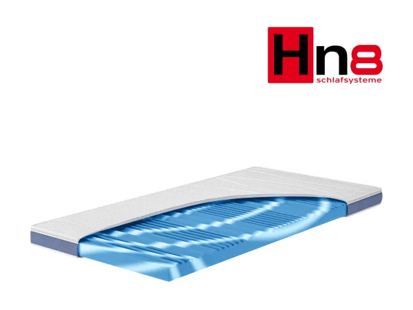Hn8 Schlafsysteme Topper „Surf 100“, 7-zónové gélová pena jadro, poťah s chladivým efektom. (H2, 160 x 200)