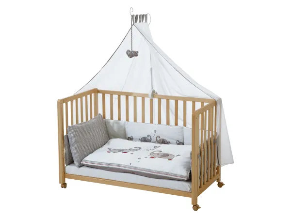 ROBA Detská posteľ »Room Bed«, 60 x 120 cm. (Jumbo Twins, sivá, prírodná)