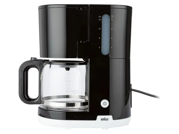 BRAUN Filtrový kávovar »KF1100BK«, 1000 W, OptiBrew System. (čierna)