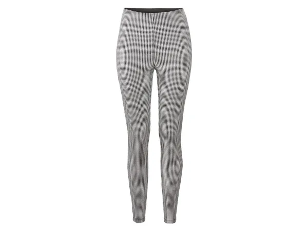 ESMARA® Dámske jeggins, slim fit, vysoký pás. (čierna/biela, XS (32/34))