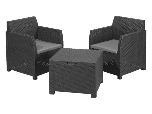 LIVARNO HOME Súprava nábytku na balkón PreZero, 3-dielna