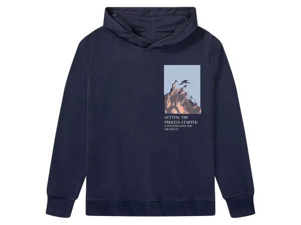 PEPPERTS!® Detský chlapčenský mikinový sveter s vysokým podielom biobavlny. (navy modrá, 146/152)