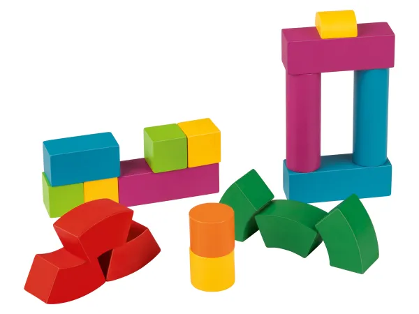 PLAYTIVE Drevená hračka v Montessori štýle (drevená dúha - kocky)