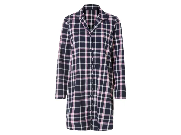 ESMARA® Dámske flanelová oversized nočná košeľa (ružová, XS (32/34))