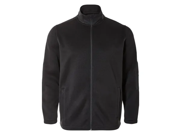 LIVERGY® Pánsky sveter z mäkkého hrejivého fleecu. (čierna, XXL (60/62))