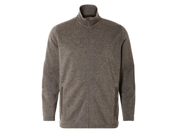 LIVERGY® Pánsky sveter z mäkkého hrejivého fleecu. (hnedá, XXL (60/62))