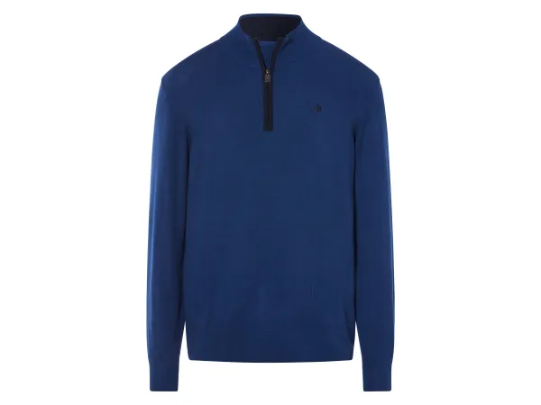 LIVERGY® x U.S. Grand Polo Pánsky pletený troyer (modrá, L (52/54))