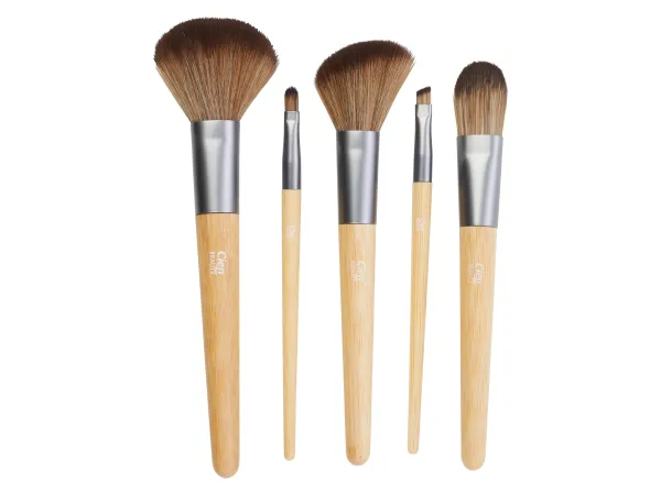 CIEN BEAUTY Sada kozmetických štetcov, s rúčkami z bambusu. (5 kozmetických štetcov)