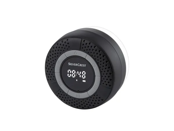 SILVERCREST® Bluetooth reproduktor FM sprchové rádio (čierna)