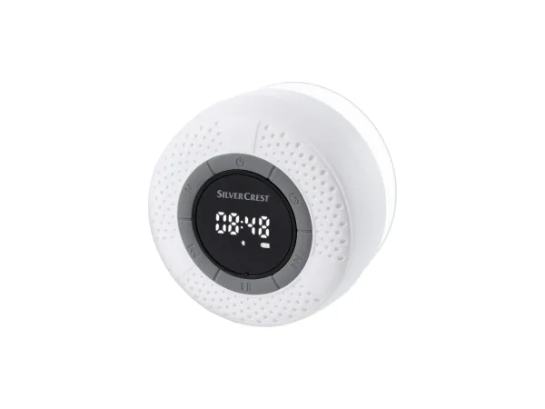 SILVERCREST® Bluetooth reproduktor FM sprchové rádio (biela)