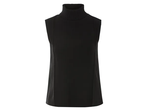 ESMARA® Dámsky loungewear top s bavlnou (čierna, S (36/38))