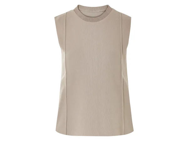ESMARA® Dámsky loungewear top s bavlnou (béžová, XS (32/34))