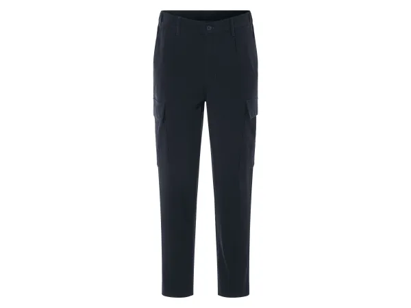 LIVERGY® Pánske cargo nohavice, moderná členková dĺžka. (navy modrá, XL (56/58))