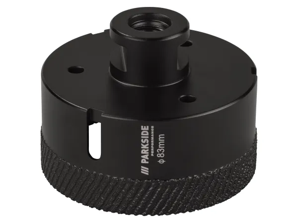 PARKSIDE PERFORMANCE® Diamantové vŕtacie korunky, vrátane úložného kufríka. (Ø 83 mm)