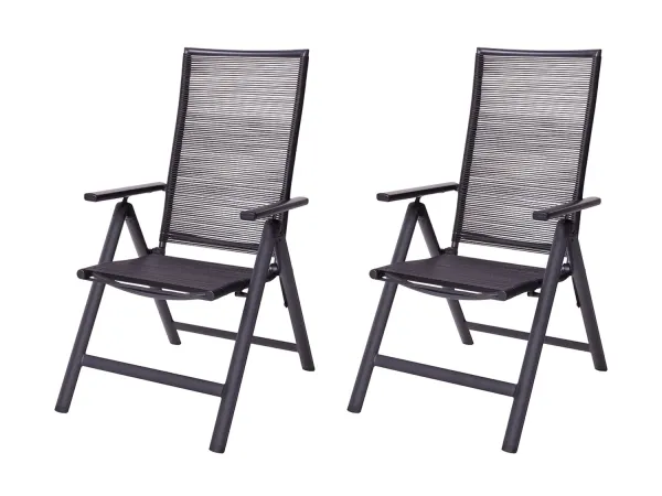LIVARNO® Hliníkové skladacie kreslo Miami, 2 kusy