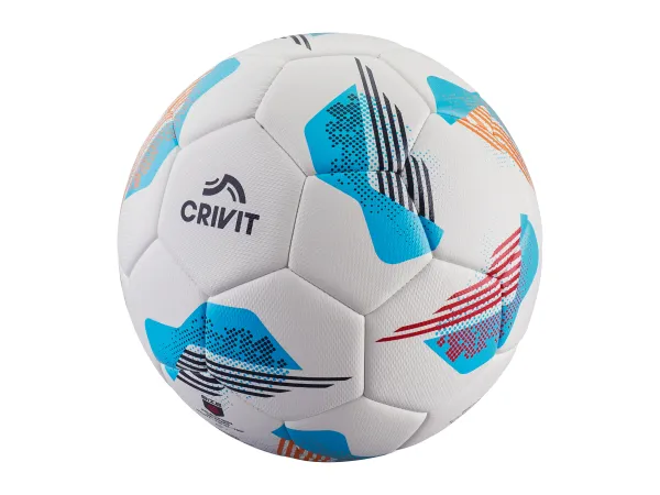 CRIVIT Futbalová lopta, s textilom vystuženým otvorom na ventil. (veľkosť 5/modrá)
